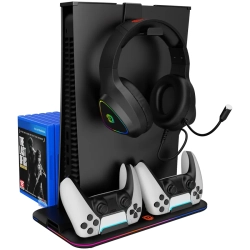 CANYON CND-CSPS5B Podstawka chłodząca PS5 RGB czarna. Dokładny wariant oznaczony kodem producenta CND-CSPS5B i EAN 52914