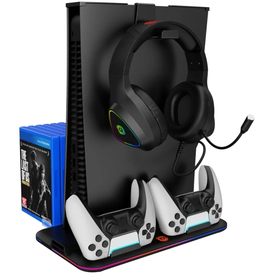 CANYON CND-CSPS5B Podstawka chłodząca PS5 RGB czarna. Dokładny wariant oznaczony kodem producenta CND-CSPS5B i EAN 52914