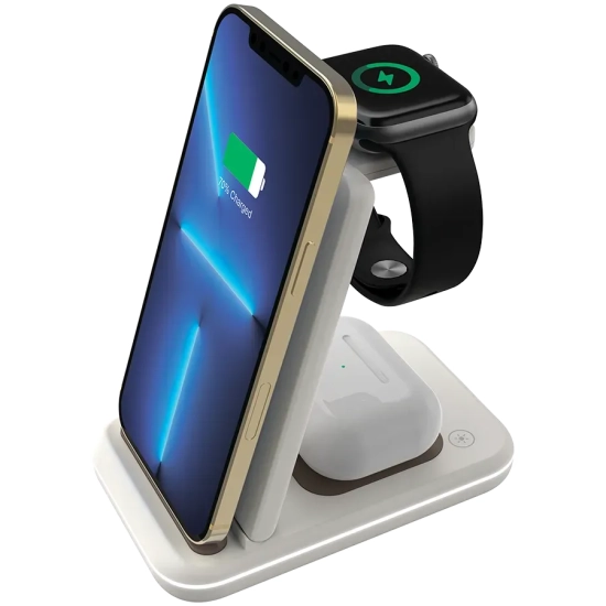 Canyon WS-304 ładowarka 3w1 Cosmic Latte CNS-WCS304CL