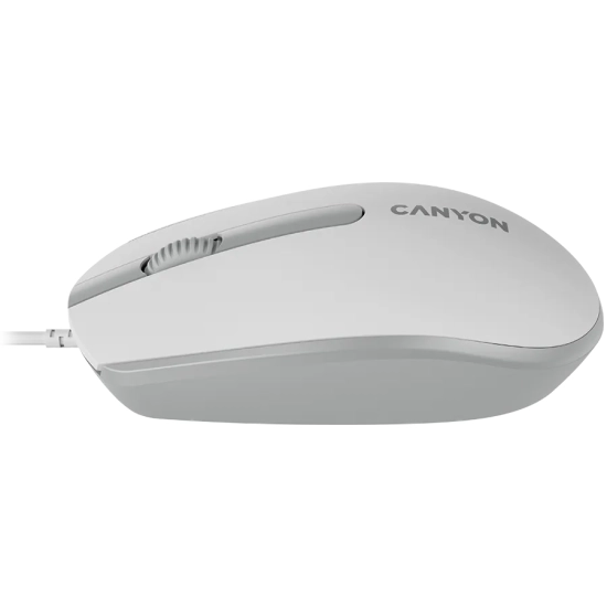 CANYON Mysz przewodowa M-10 Biało - Szara
