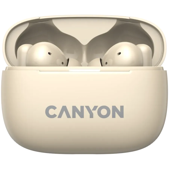 Słuchawki TWS CANYON OnGo 10 ANC ENC beżowe