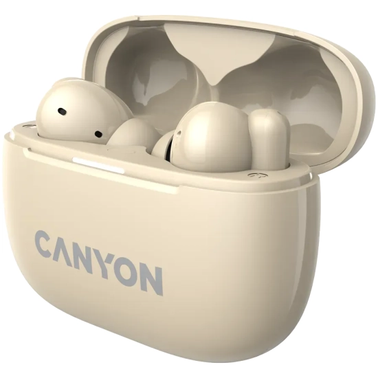 Słuchawki TWS CANYON OnGo 10 ANC ENC beżowe