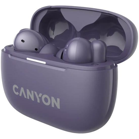 Canyon Słuchawki dokanałowe OnGo 10 ANC i ENC Fioletowe