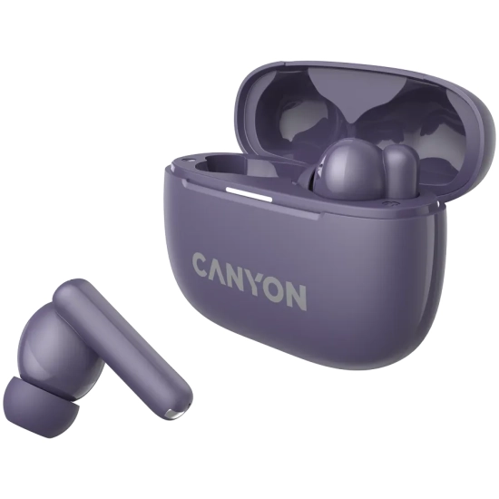 Canyon Słuchawki dokanałowe OnGo 10 ANC i ENC Fioletowe