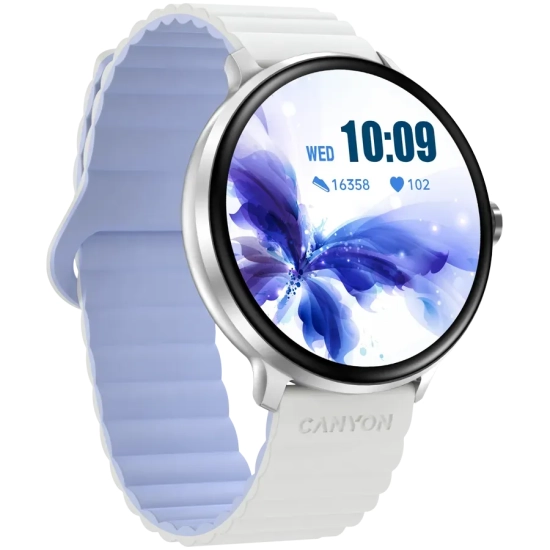CANYON Smartwatch Jacky SW-69 biało-niebieski