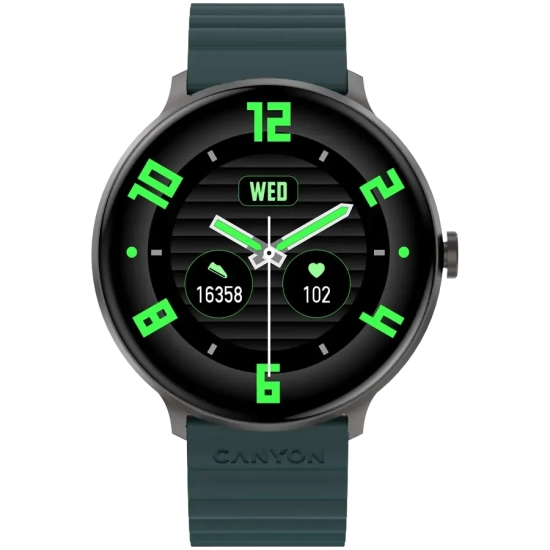 CANYON Smartwatch Jacky SW-69 Zielono - Pomarańczowy
