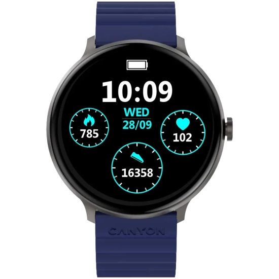 CANYON Smartwatch Jacky SW-69 Niebiesko - Żółty