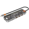 Hub USB-C CANYON DS-13 CNS-TDS13 7w1 4K szary