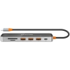 Hub USB-C CANYON DS-13 CNS-TDS13 7w1 4K szary