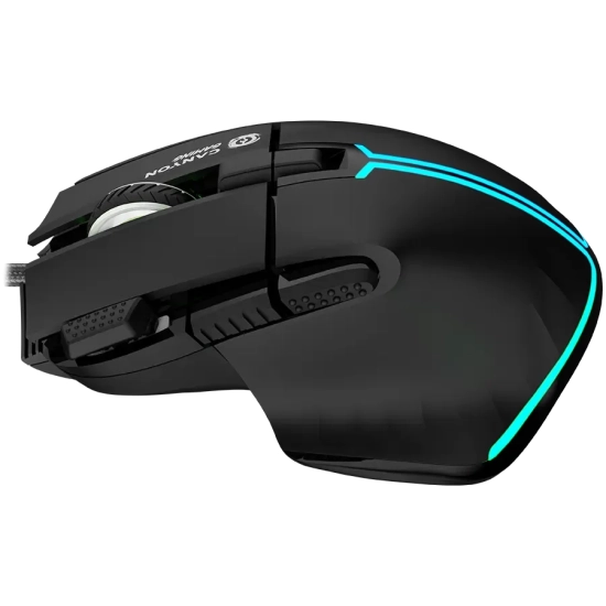 CANYON Mysz gamingowa Fortnax GM-636 RGB 9 przyc. przew. Czarna