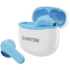 Canyon Słuchawki dokanałowe TWS-5 Etui Niebieskie