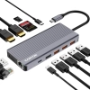 Hub USB-C CANYON DS-16 CNS-TDS16 13w1 4K szary