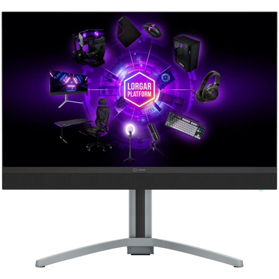 Monitor gamingowy LORGAR Pro 27MP1 27", wariant mleczno-szary/czarny, kod LRG-27MP1U160-GY.