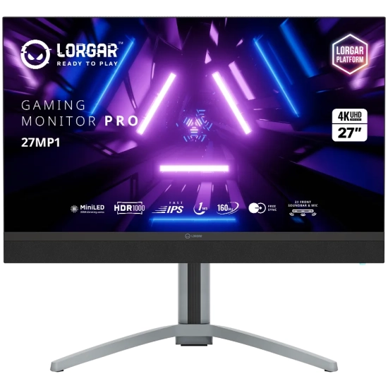 Lorgar Monitor gamingowy Pro 27MP1 27″ 3840×2160 160 Hz Fast IPS MiniLED