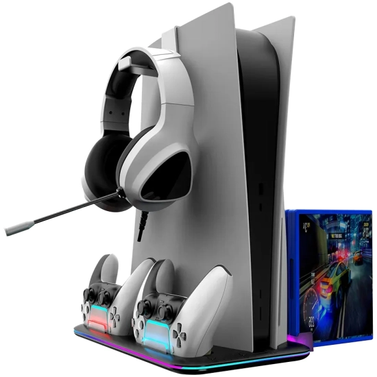 CANYON Podstawka chłodząca CS-51 RGB do PS5 Slim czarna