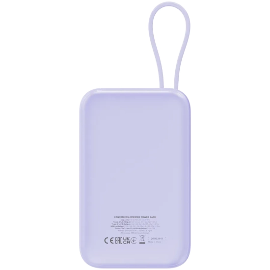 Canyon OnPower 101 powerbank 10000 mAh 22,5 W CNS-CPB101PU