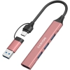 Hub USB-C CANYON DS-02 CNS-TDS02P 4w1 różowy