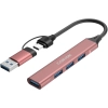 Hub USB-C CANYON DS-02 CNS-TDS02P 4w1 różowy