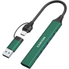 Hub USB-C CANYON DS-02 CNS-TDS02GR 4w1 zielony