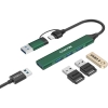 Hub USB-C CANYON DS-02 CNS-TDS02GR 4w1 zielony
