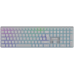 Klawiatura CANYON HKB-W11 RGB bezprzewodowa szara
