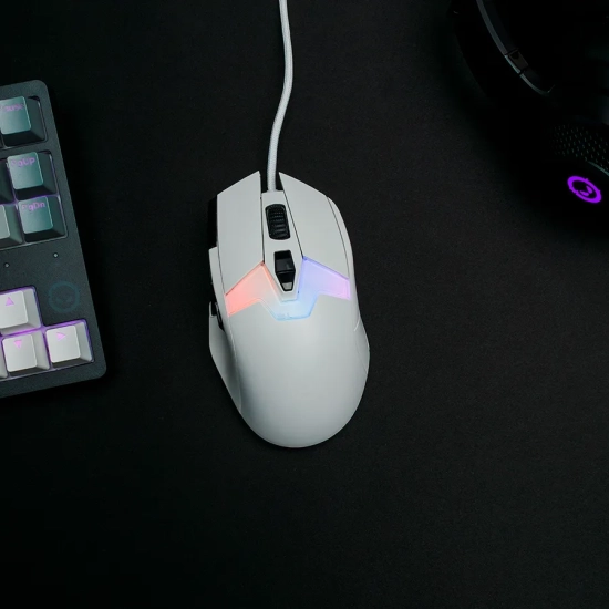 Lorgar Mysz gamingowa Pro MSP80 26000 dpi 8000 Hz biały