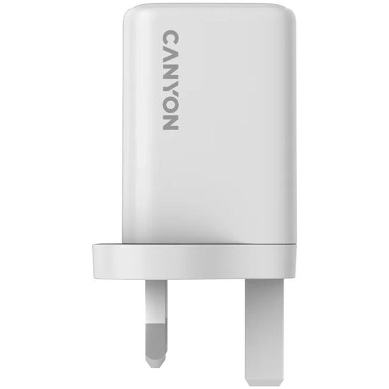 CANYON Ładowarka sieciowa CU65ACC GaN 65W 2xPD 1xQC UK Biała