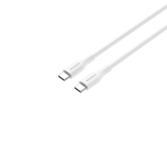 Canyon Kabel USB-C–USB-C OnWire 60SC 60 W 1 m biały