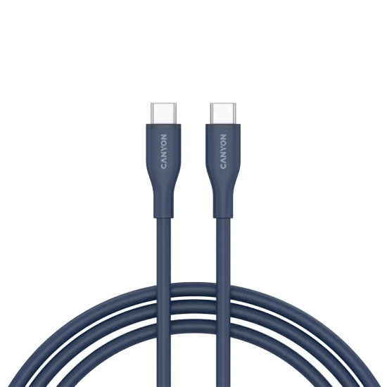 Kabel USB-C–USB-C CANYON CC60SC10 CNS-CC60SC10DB 60W 1m granatowy