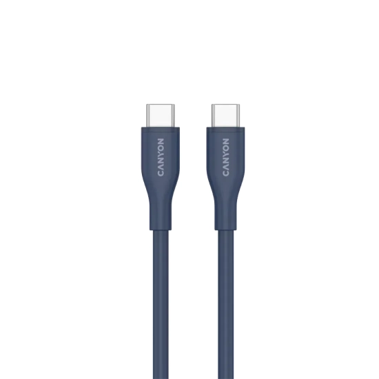 Kabel USB-C–USB-C CANYON CC60SC10 CNS-CC60SC10DB 60W 1m granatowy