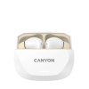 Canyon Słuchawki HEXAGON 7 TWS ANC+ENC Qi Biało-Beżowe