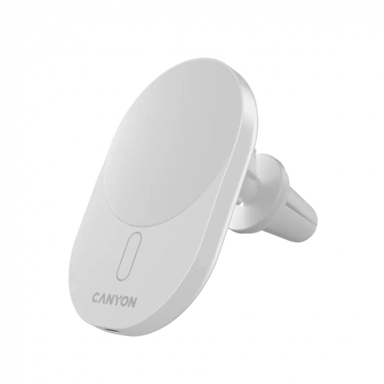 CANYON Ładowarka samochodowa OnGrip 105 Qi2 15W biała