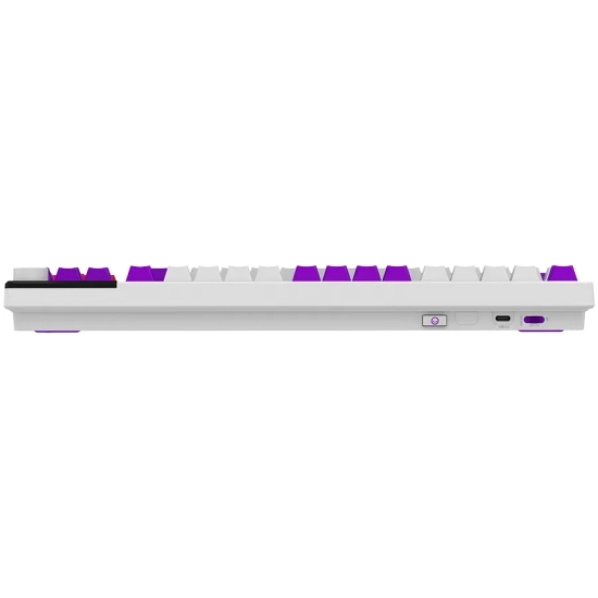 Klawiatura Lorgar KBP70TKLW TKL Toxic Purple US biała