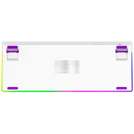 Klawiatura Lorgar KBP70TKLW TKL Toxic Purple US biała