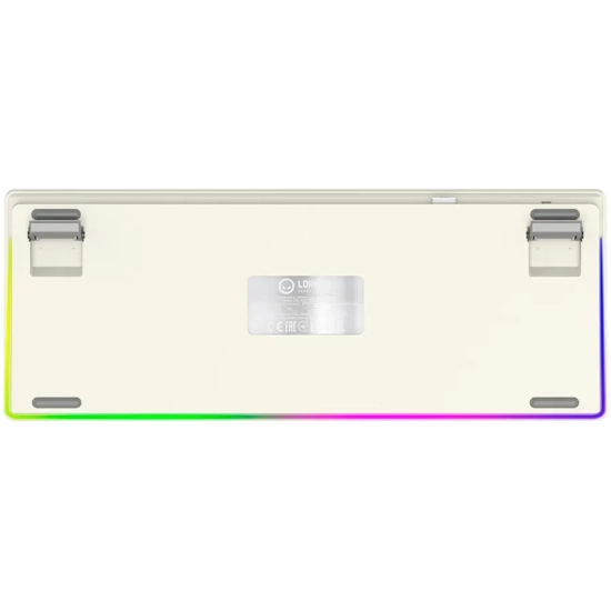 Klawiatura Lorgar KBP70TKLW TKL Toxic Purple US beżowa