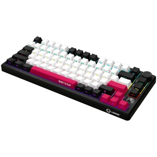 Klawiatura Lorgar KBP7075W 75% Toxic Purple US czarna