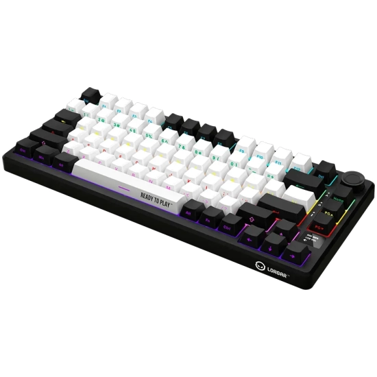 Klawiatura Lorgar KBP7075W 75% Toxic Purple US czarna