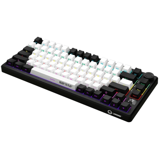 Lorgar Klawiatura KBP7075W 75% czarno-czerwona