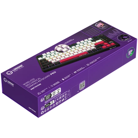 Lorgar Klawiatura KBP7075W 75% czarno-czerwona