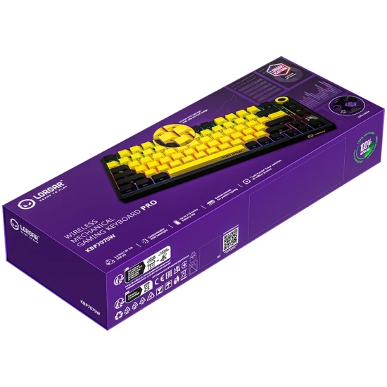 Klawiatura Lorgar Pro KBP7075W 75% Black/Yellow US