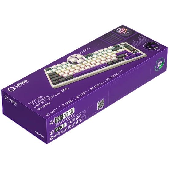 Klawiatura Lorgar KBP7075W 75% Toxic Purple US beżowa