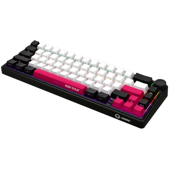 Klawiatura Lorgar KBP70MW 65% Toxic Purple US czarna