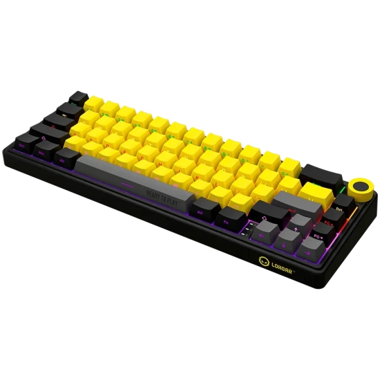 Klawiatura Lorgar Pro KBP70MW 65% Black/Yellow US