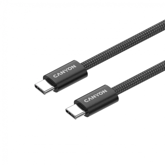 Kabel USB-C–USB-C CANYON OnWire 60MG CND-CCMG60AB15B 60W 1m czarny
