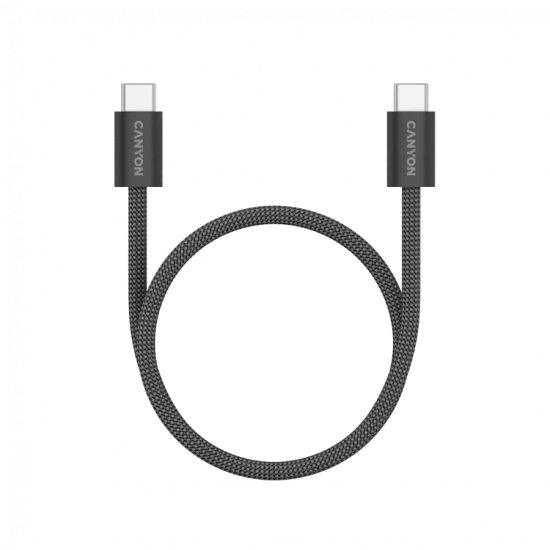 Kabel USB-C–USB-C CANYON OnWire 60MG CND-CCMG60AB15B 60W 1m czarny