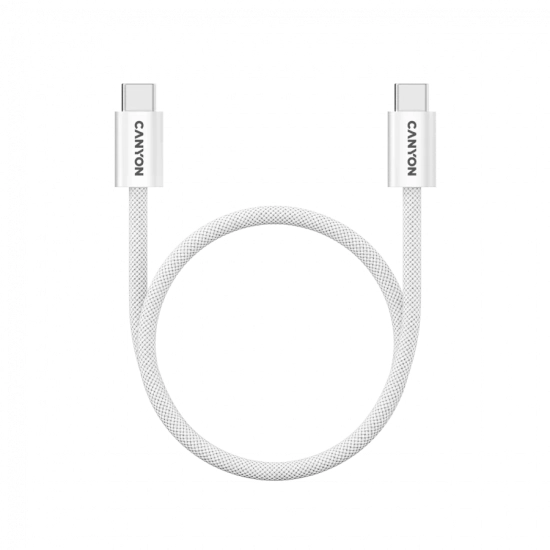 Kabel USB-C–USB-C CANYON OnWire 60MG CND-CCMG60AB15W 60W 1m biały