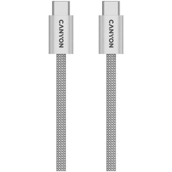 CANYON Kabel OnWire 60MG C-C 60W Magnes w oplocie 1 m Szary