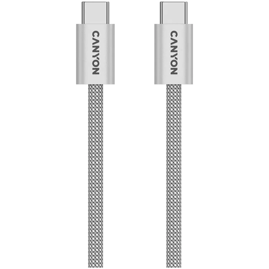 Kabel USB-C–USB-C CANYON OnWire 60MG 60 W 1 m jasnoszary. Dokładny wariant CND-CCMG60AB15LG.