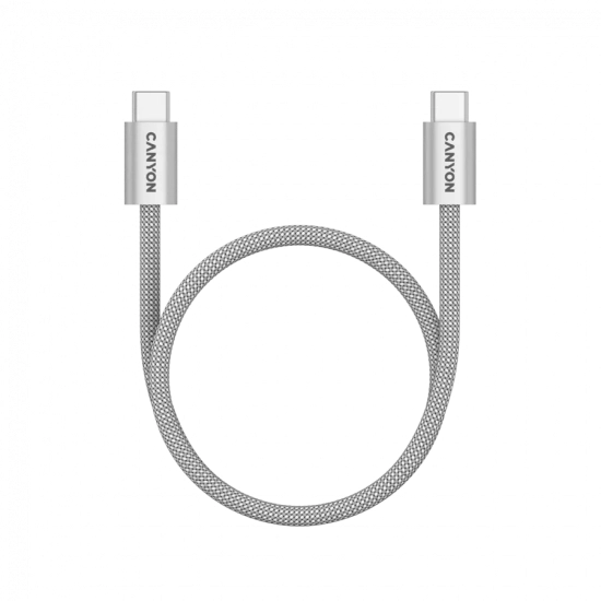 Canyon Kabel USB-C–USB-C OnWire 60MG 60 W 1 m jasnoszary