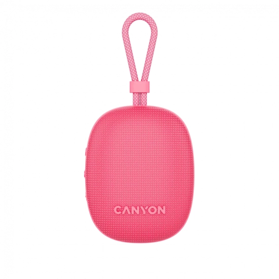Zdjęcie produktu Głośnik Bluetooth Canyon OnMove 12 5 W IPX7 różowy; dokładny wariant CNE-CBTSP12PK, EAN 5291485018108.